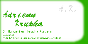 adrienn krupka business card